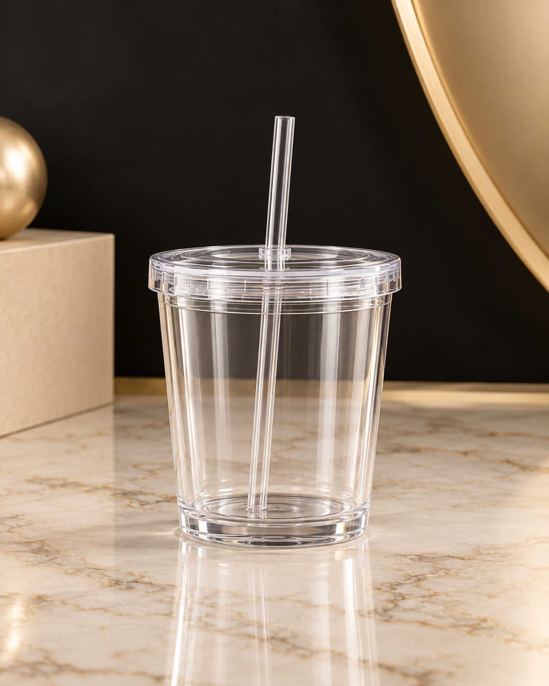 Vaso acrílico personalizado de 12 oz